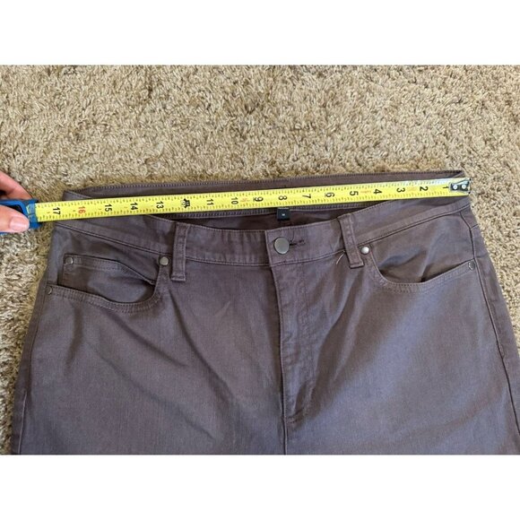 EILEEN FISHER Gray Organic Cotton Jean Pants Straight Basic Minimalist 14 34x31 - Picture 5 of 7